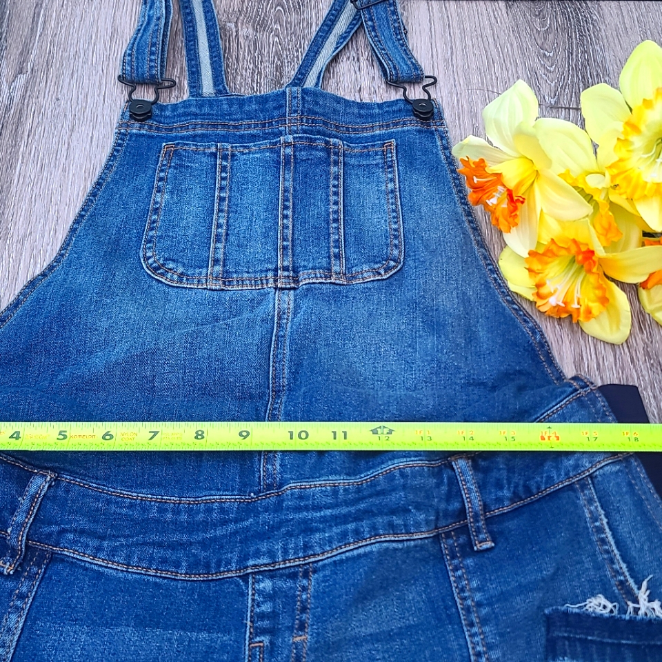 Indigo Blue Maternity Overalls.